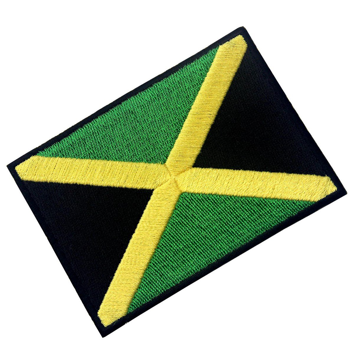 Jamaica Flag Embroidered Emblem Rasta Jamaican Rastafarian National Iron On Sew On Patch EmbTao