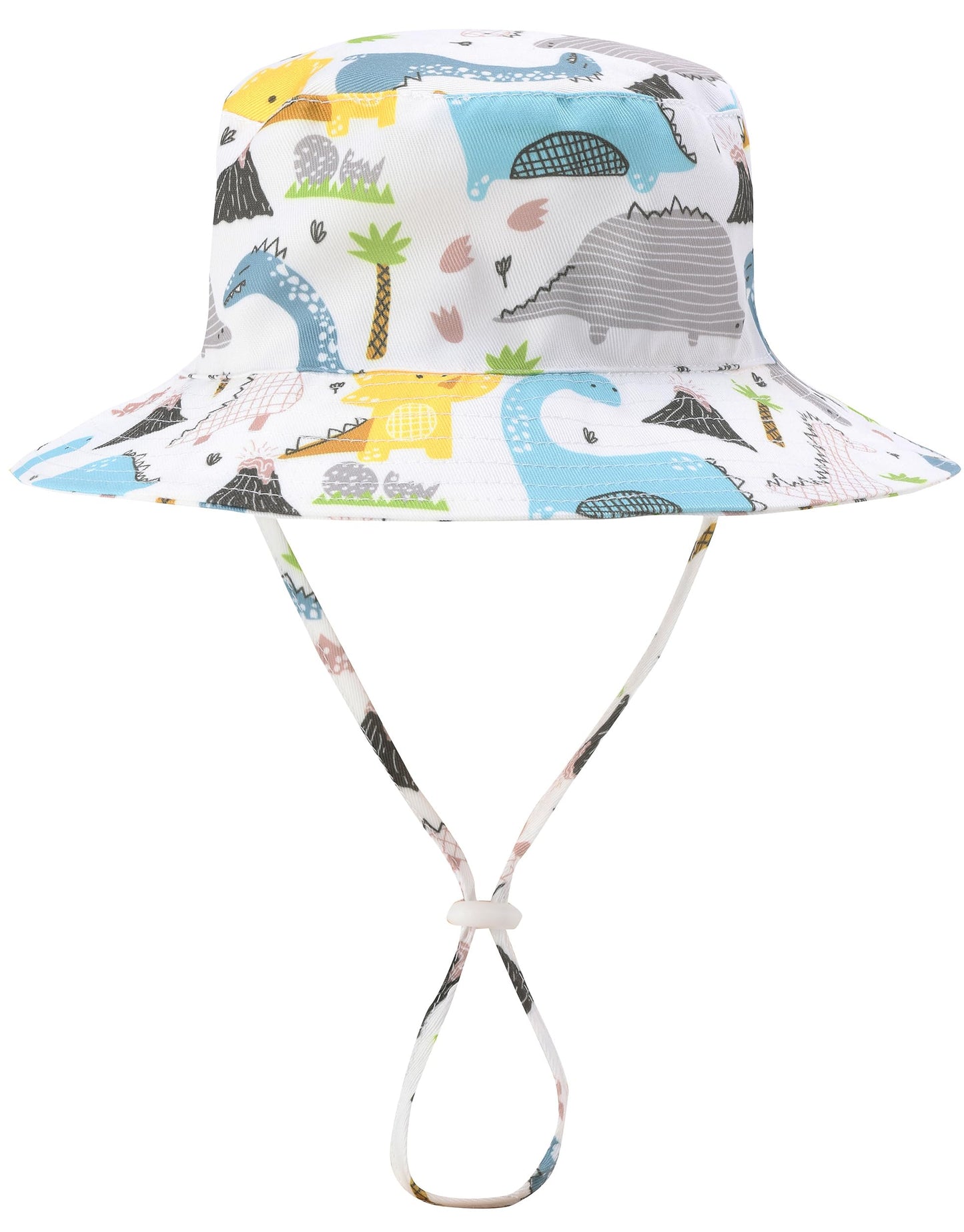 Baby Boy Sun Bucket Infant Beach Hat Summer Sun Protection Toddler Infant Boy Wide Brim Hats D-White 0-6 Months Urban Virgin