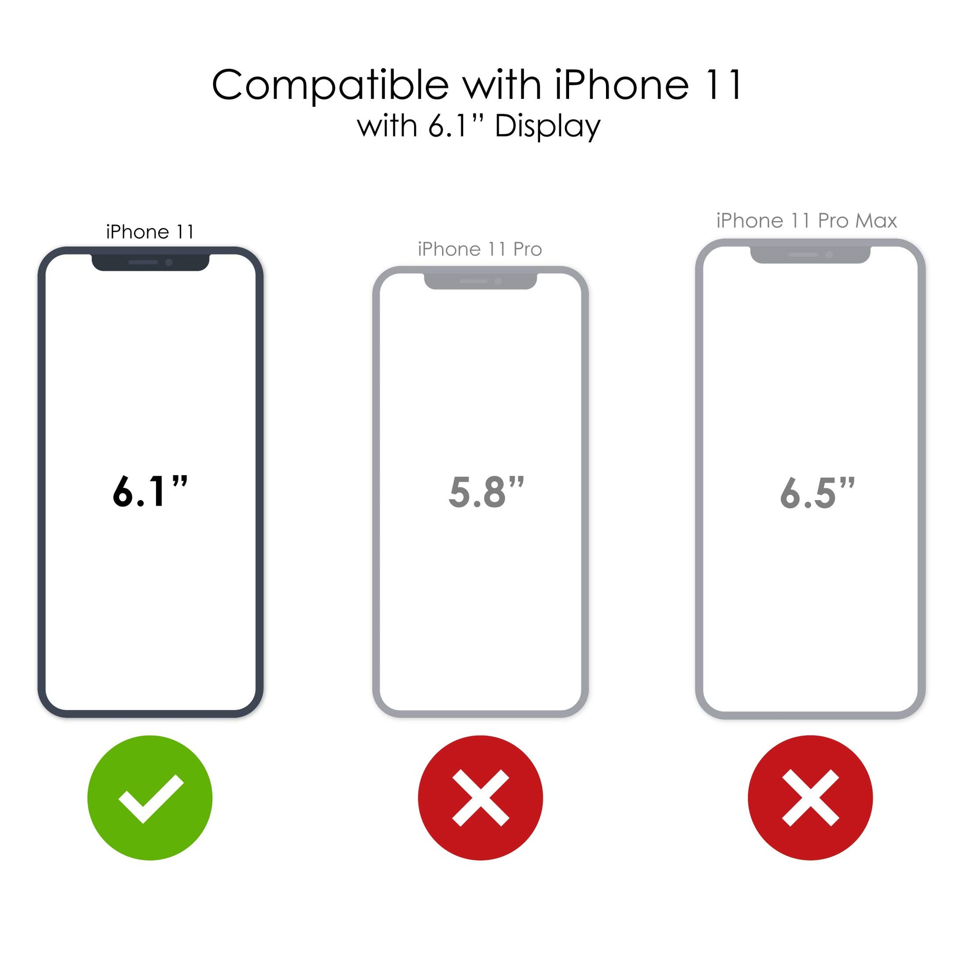 DistinctInk Case for iPhone 11 (6.1" Screen) - Custom Ultra Slim Thin Hard Black Plastic Cover - Jamaica Old Flag Black Green Yellow - Show Your Love of Jamaica DistinctInk