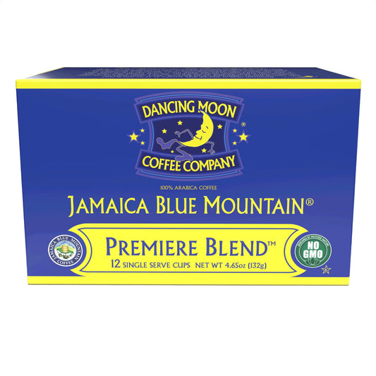 Dancing Moon Coffee - Jamaica Blue Mountain® Premiere Blend - Medium Roast - Single Serve Pods Dancing Moon Coffee