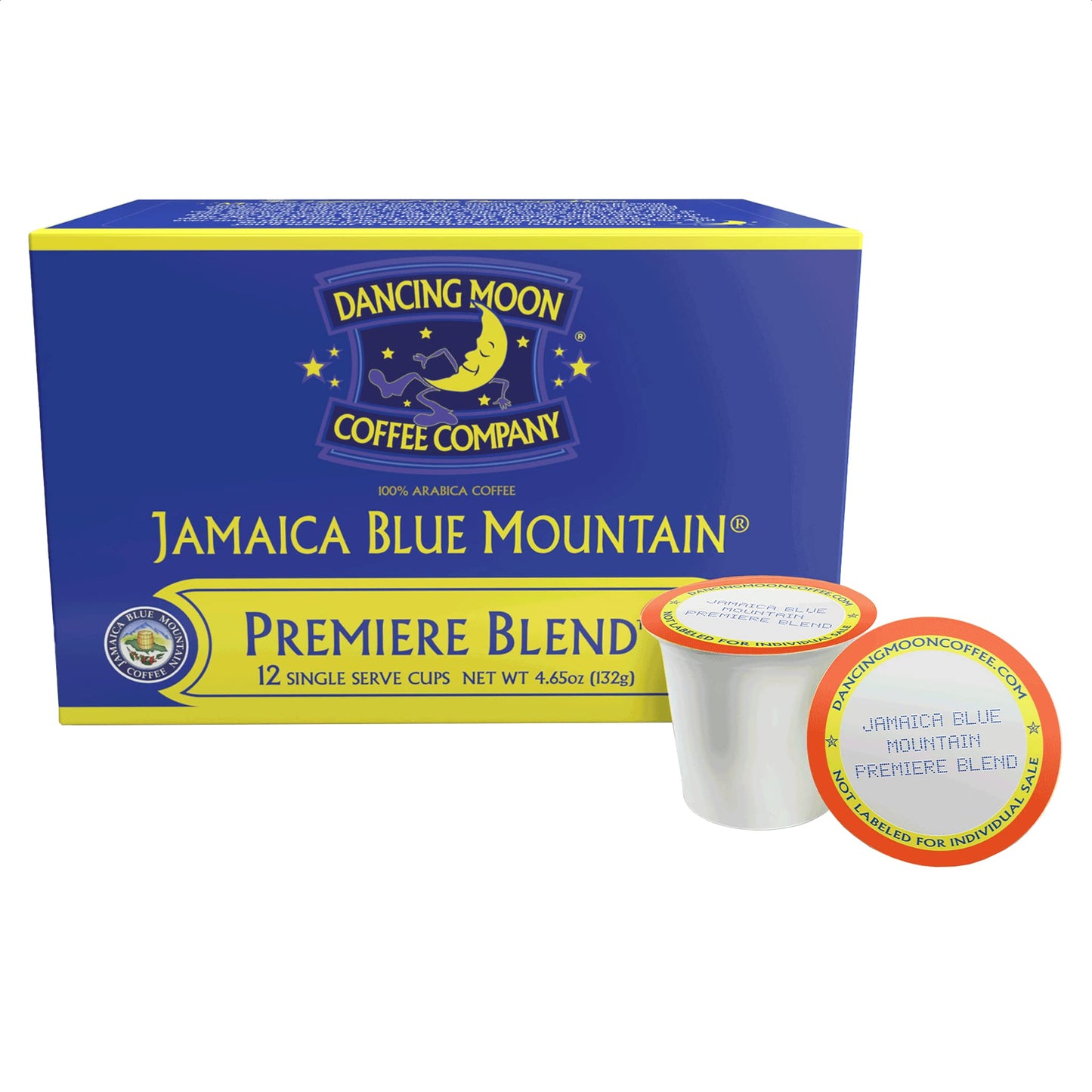 Dancing Moon Coffee - Jamaica Blue Mountain® Premiere Blend - Medium Roast - Single Serve Pods Dancing Moon Coffee