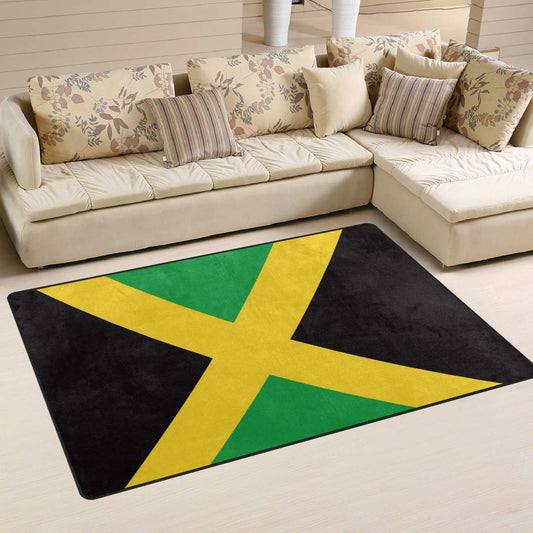 Ainans Jamaica Flag Area Rug Carpet Non-Slip Floor Mat Doormats for Living Room Bedroom 60 x 39 inches Ainans