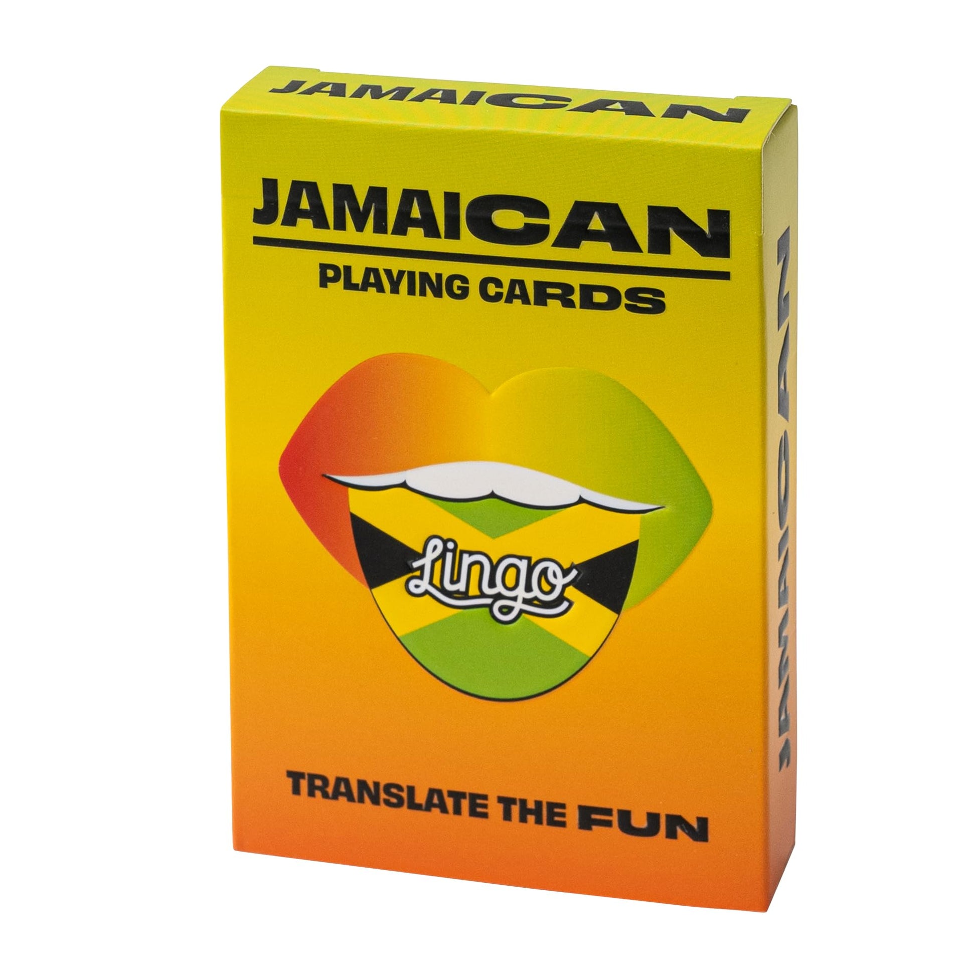 Jamaican Lingo Playing Cards | Travel Flashcards | Learn Jamaican Slang Vocabulary in A Fun & Easy Way | 52 Essential Translations Lingo