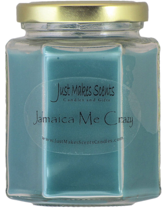 Jamaica Me Crazy Scented Candle | Coconut, Pineapple & Banana Fragrance Candles | Hand Poured in The USA by Just Makes Scents Candles & Gifts Just Makes Scents