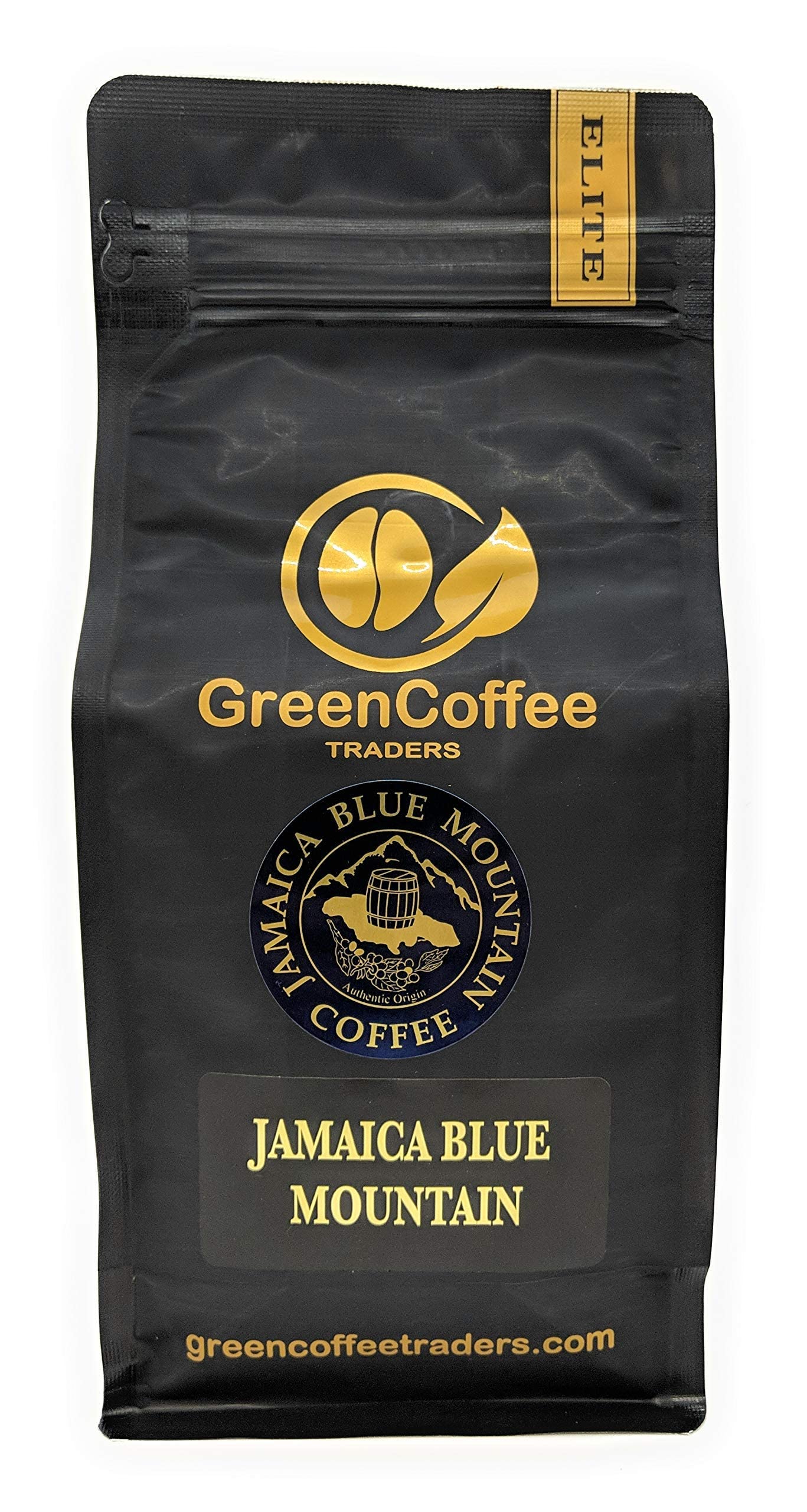 Green Coffee Traders Whole Bean 1LB. 100% Jamaica Jamaican Blue Mountain Roasted Coffee Green Coffee Traders