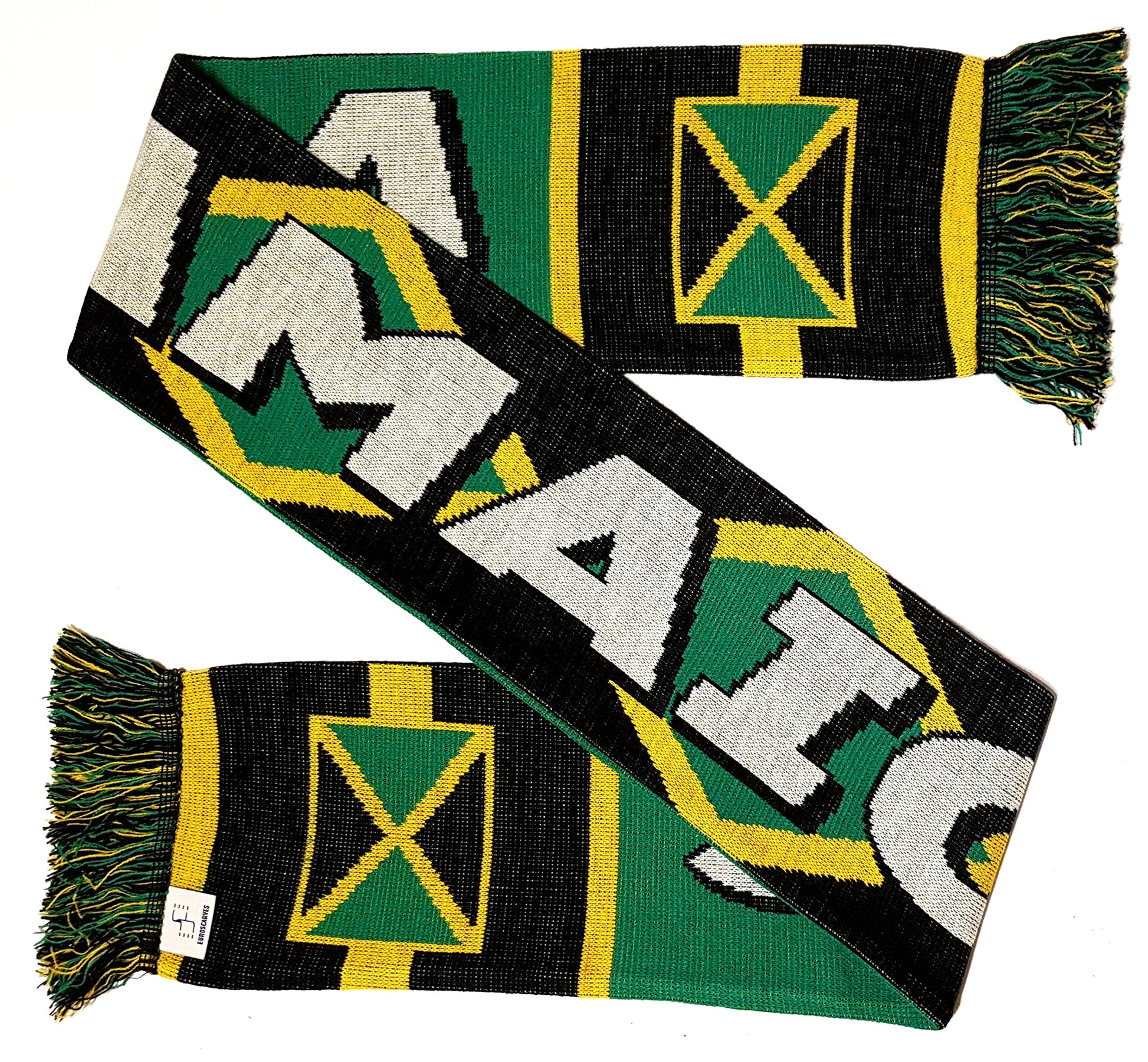 Jamaica Soccer Knit Scarf Euroscarves