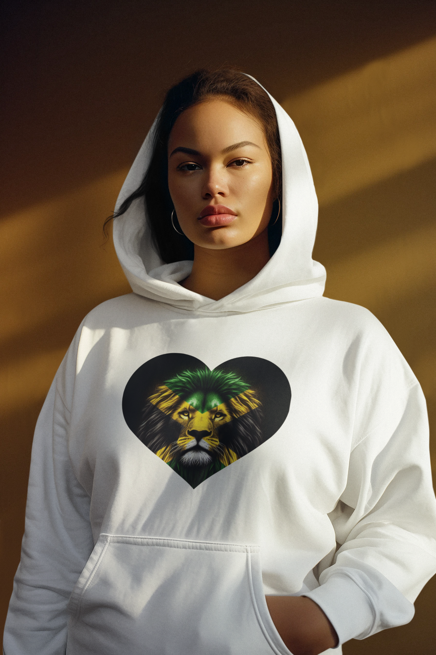 Jamaican Themed Hoodie Pullover - Lion Heart Imaging876