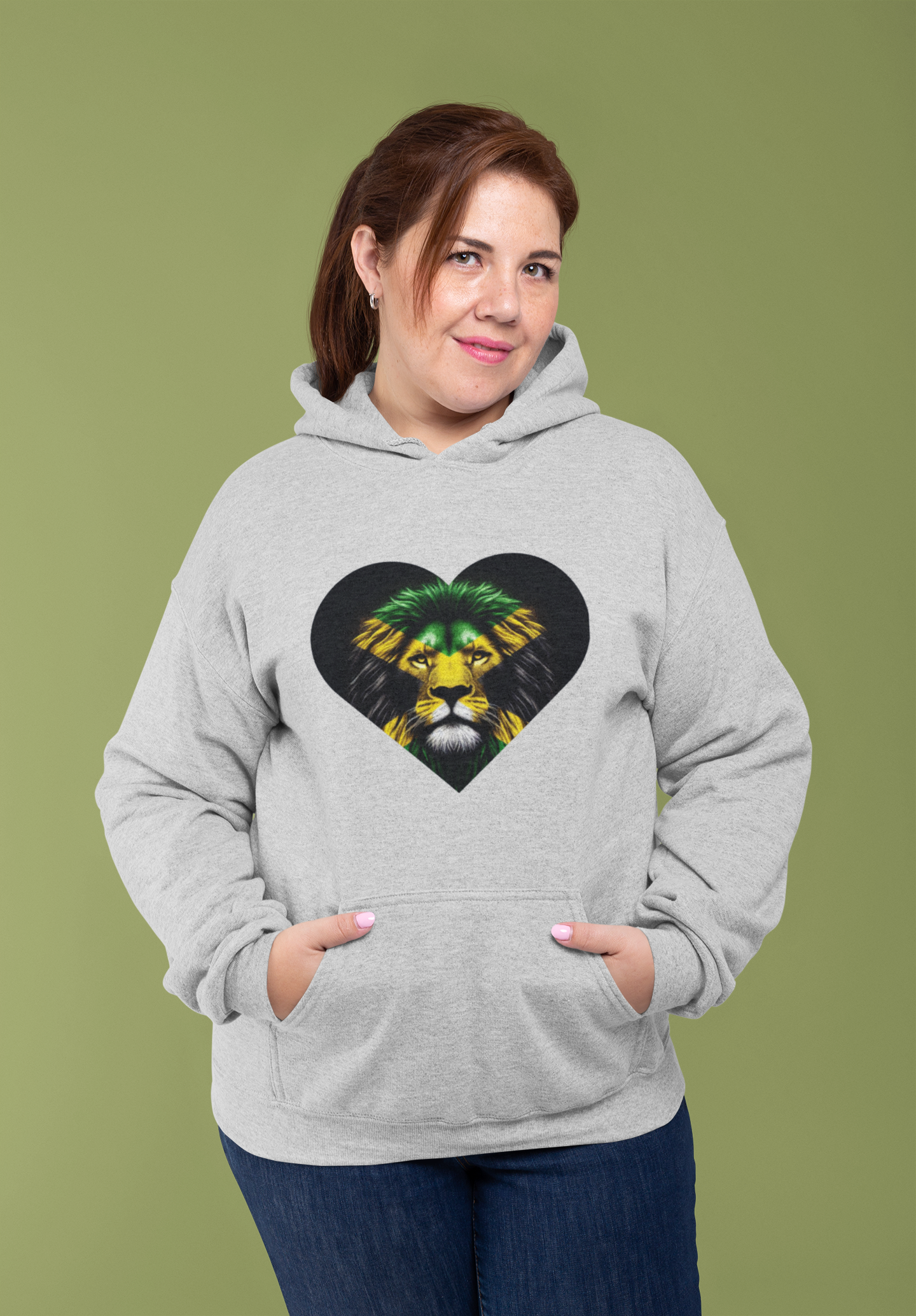 Jamaican Themed Hoodie Pullover - Lion Heart Imaging876