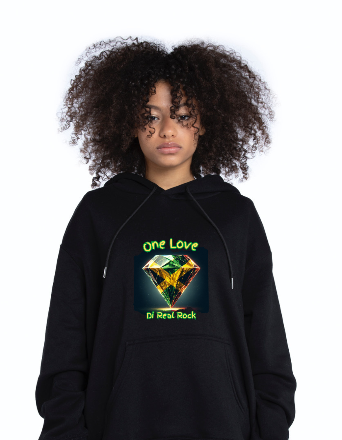 Jamaican Hoodie Sweater Pullover Apparel - One Love Di Real Rock