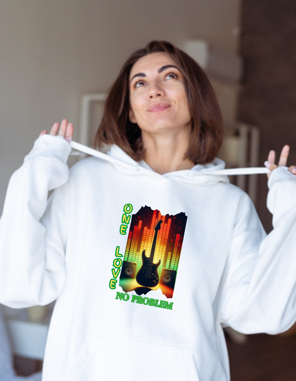 Jamaican Hoodie Sweater - One Love No Problem 