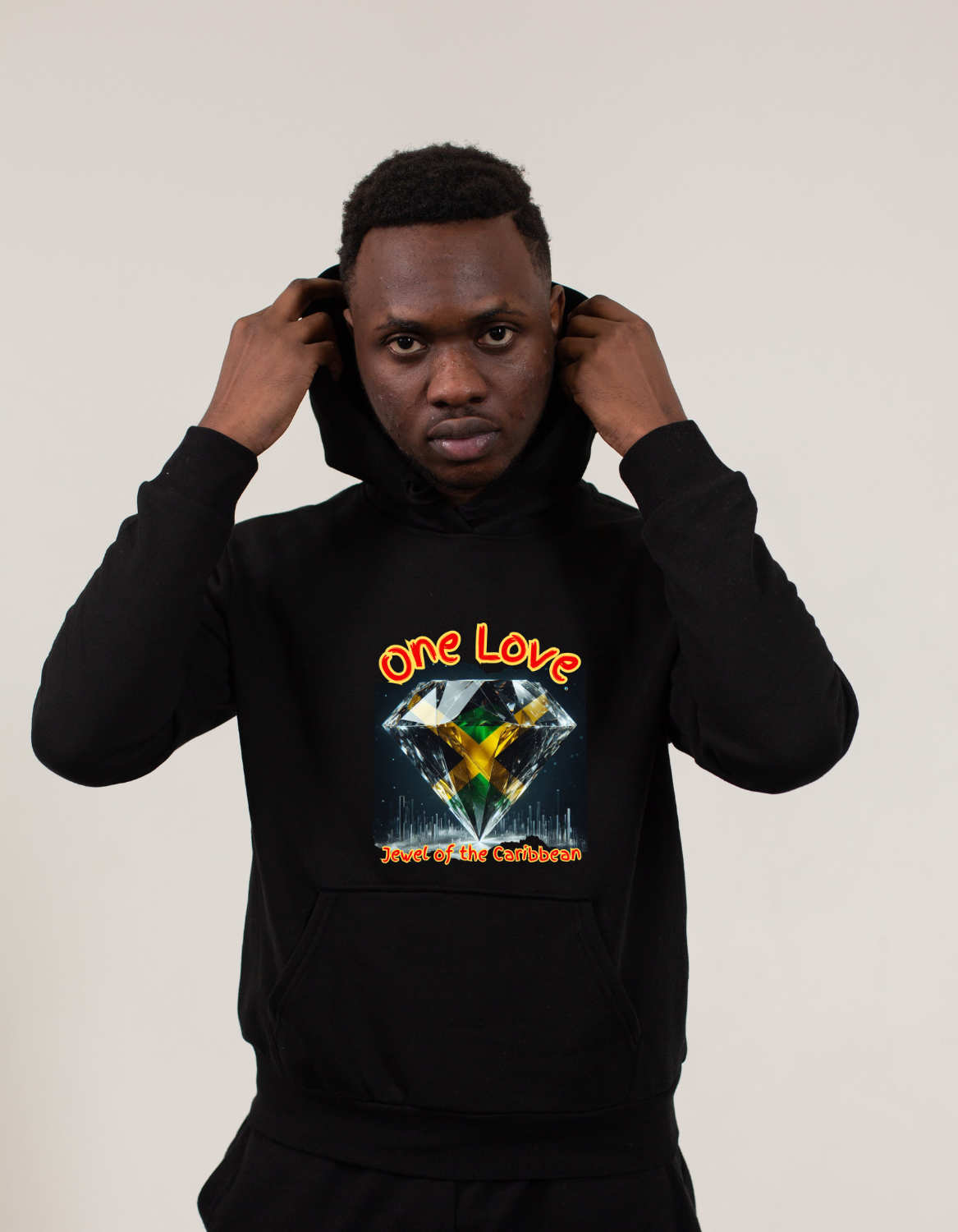 Jamaica Hoodie Sweater-One Love Jewel of the Caribbean