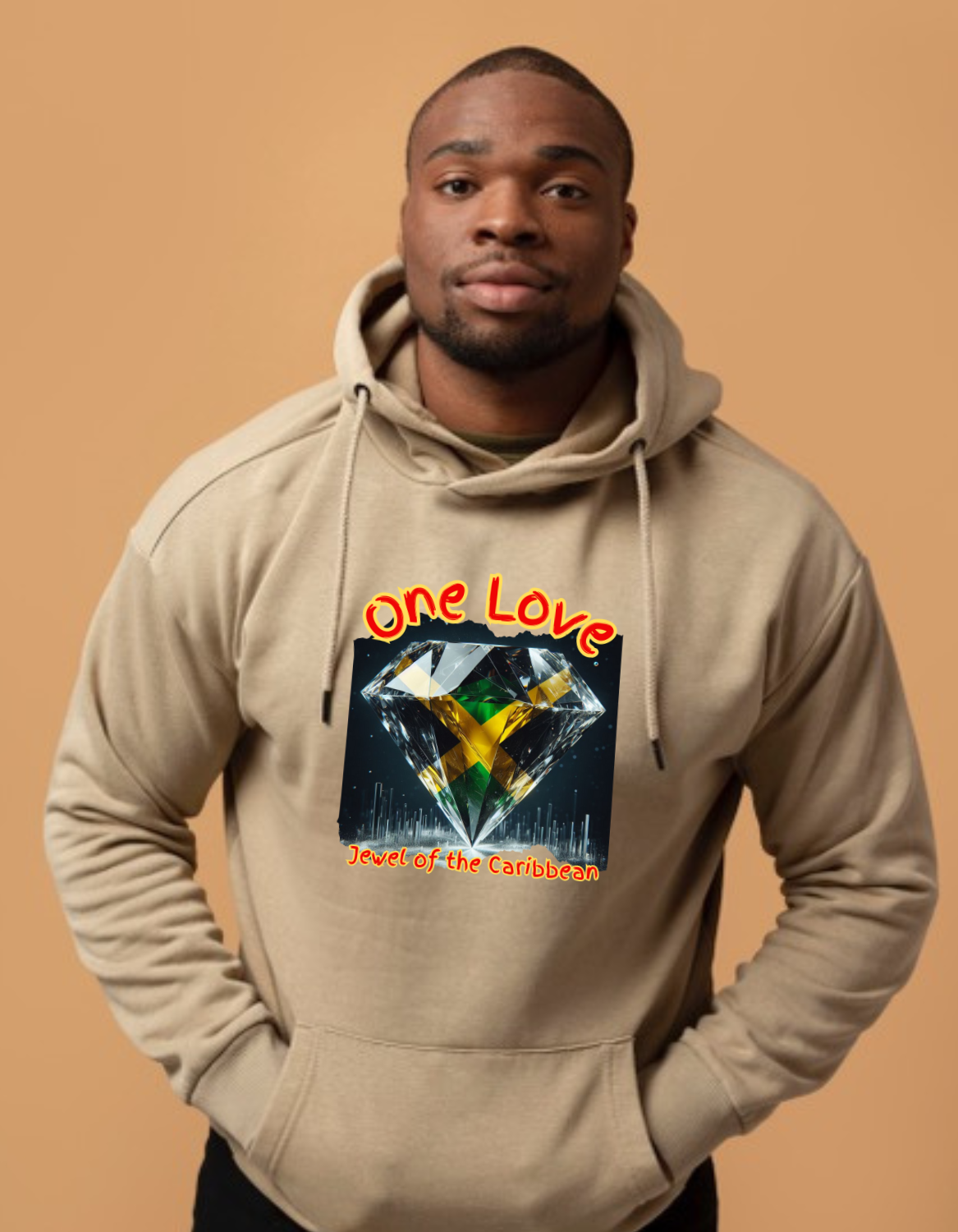 Jamaica Hoodie Sweater-One Love Jewel of the Caribbean