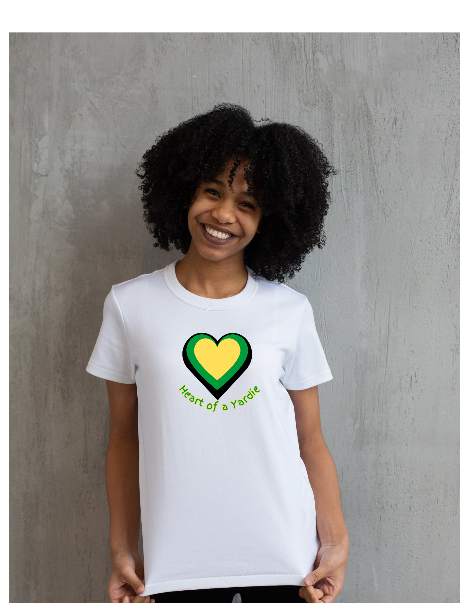 Jamaican Themed T Shirt - Heart of A Yardie