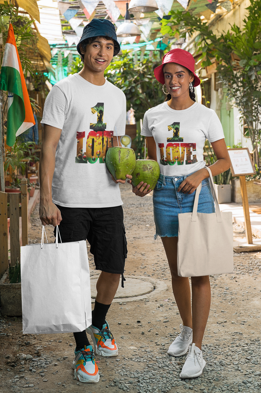 Jamaica Theme T Shirt - 1 Love Imaging876