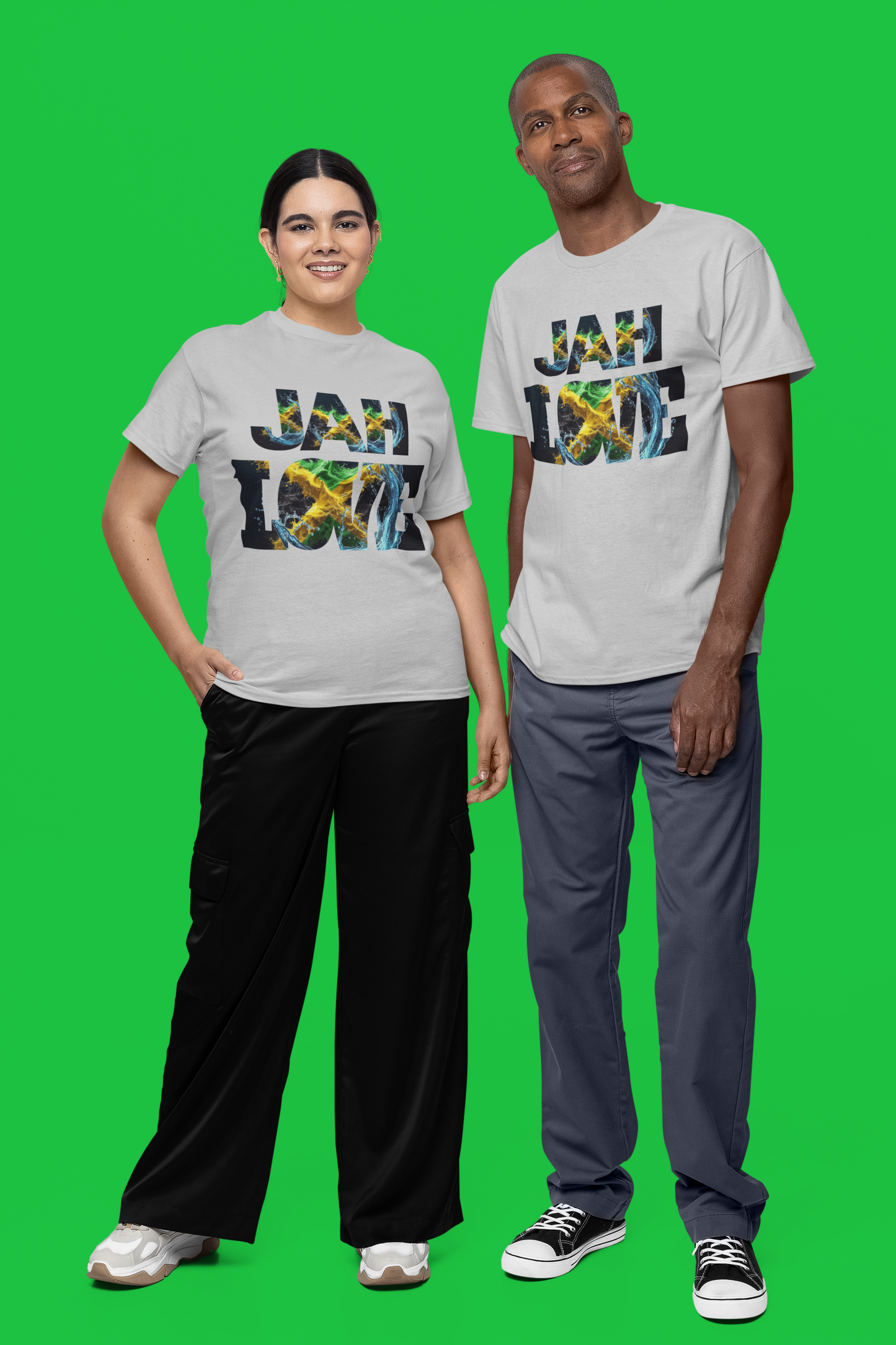 Jamaica Theme T Shirt - Jah Love Imaging876