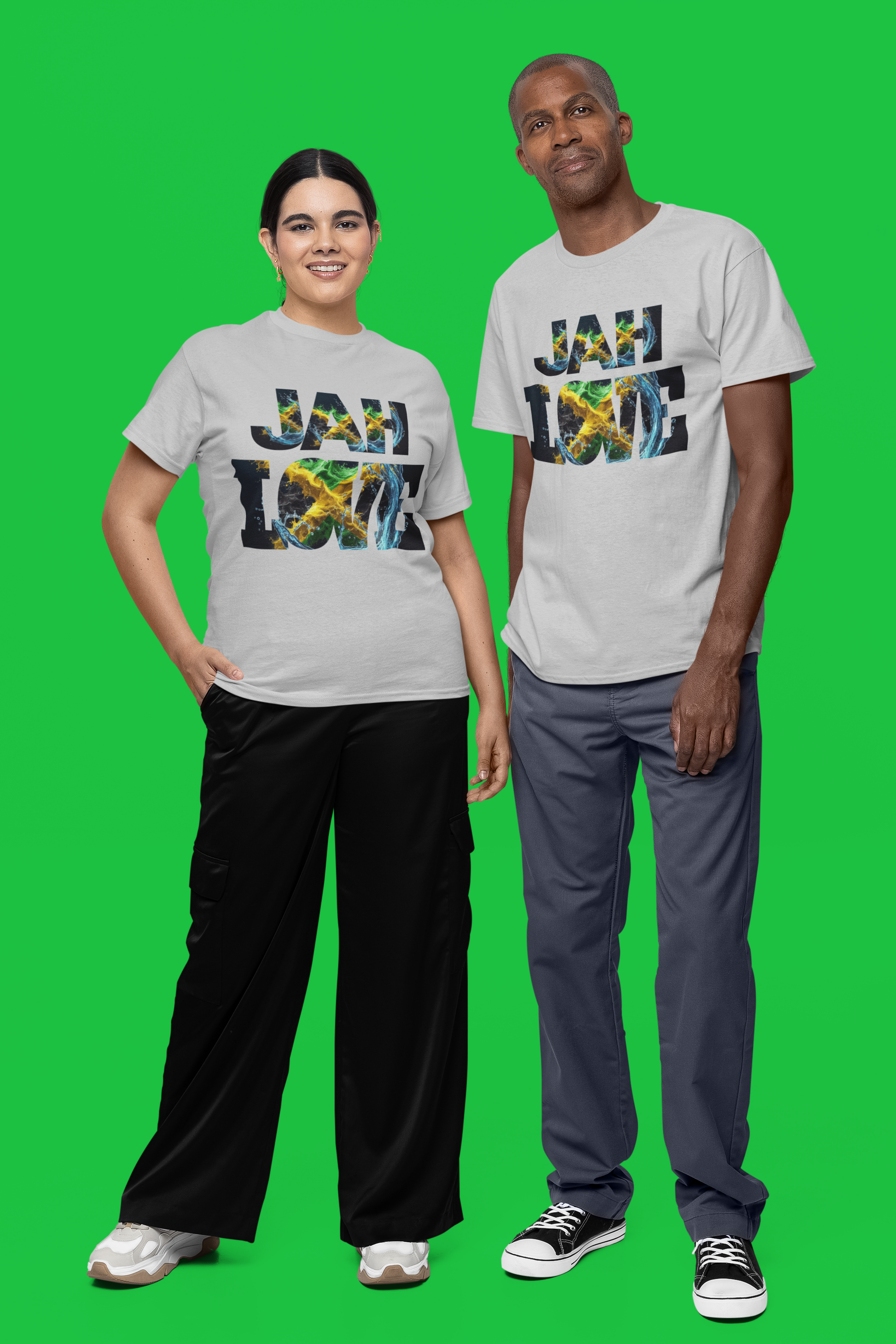 Jamaica Theme T Shirt - Jah Love Imaging876
