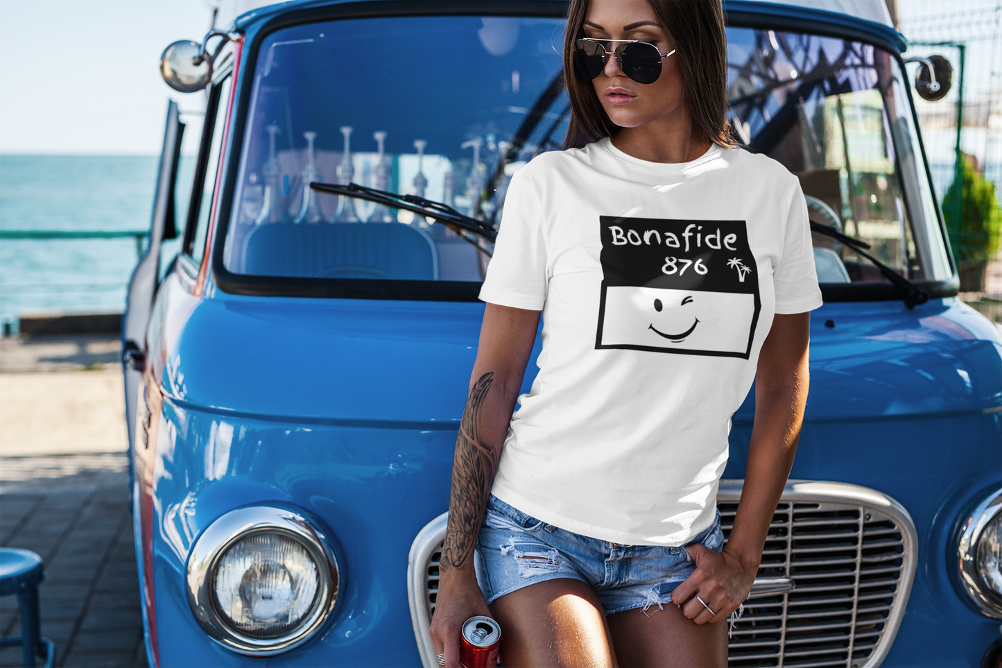 Jamaican Themed T-Shirt  "Bonafide 876" Imaging876