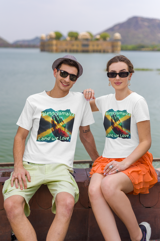 Jamaica Theme T Shirt - Bless Jamaica Imaging876