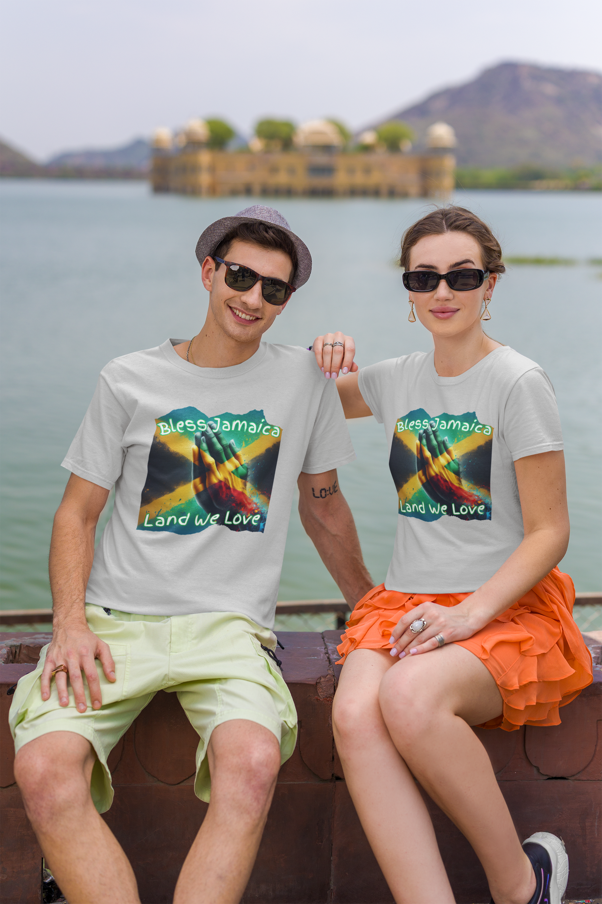 Jamaica Theme T Shirt - Bless Jamaica Imaging876