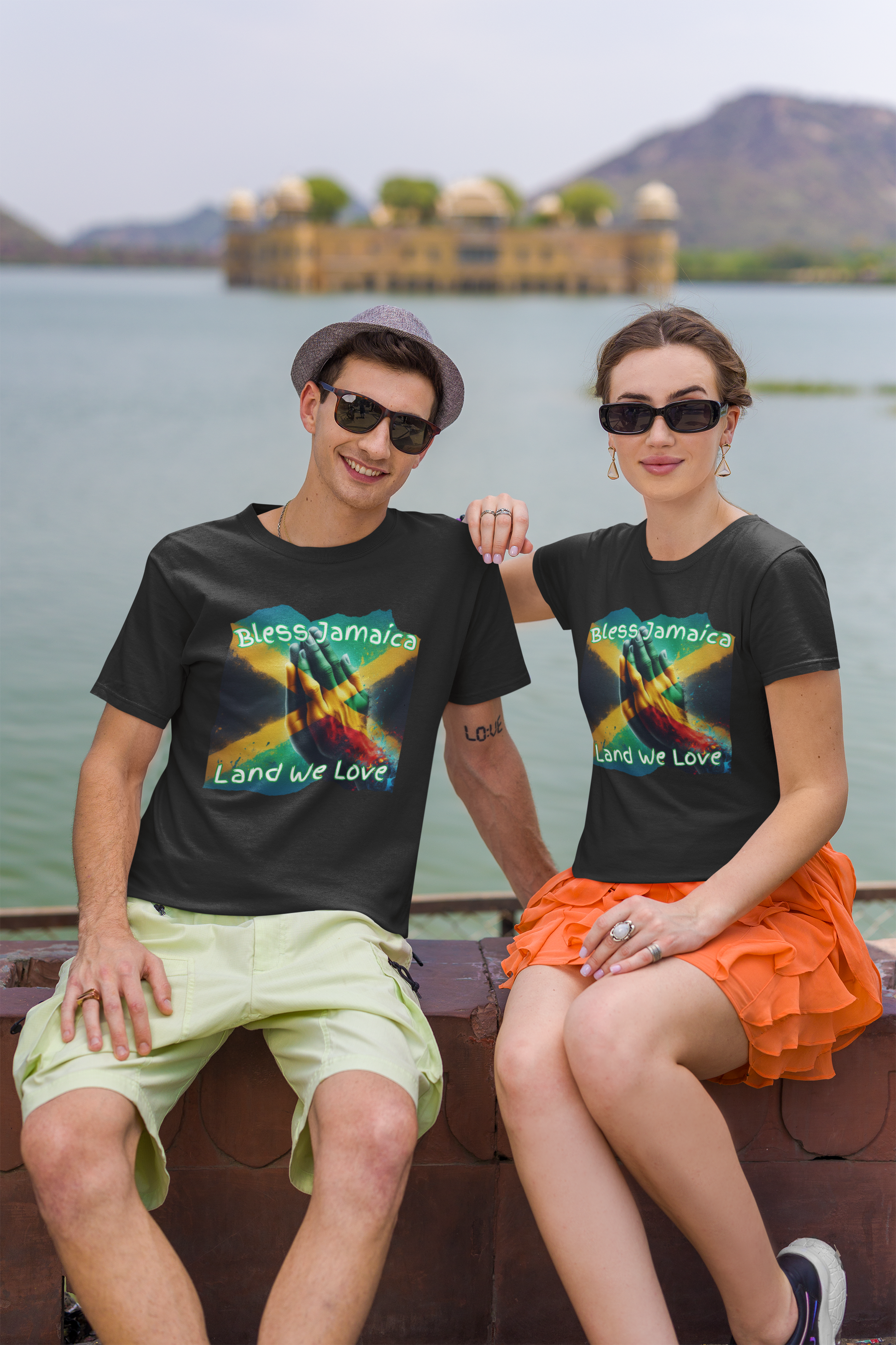 Jamaica Theme T Shirt - Bless Jamaica Imaging876