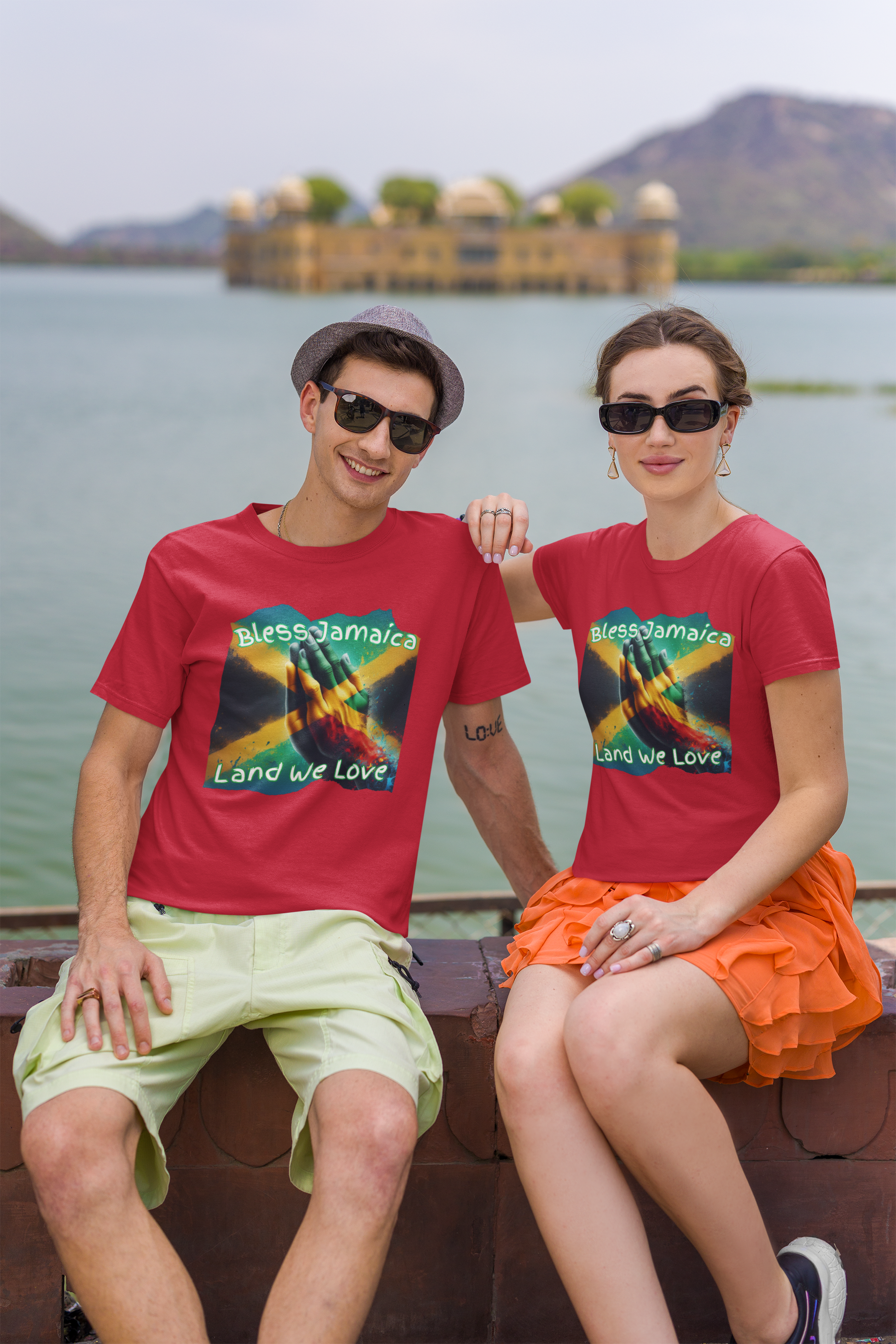 Jamaica Theme T Shirt - Bless Jamaica Imaging876